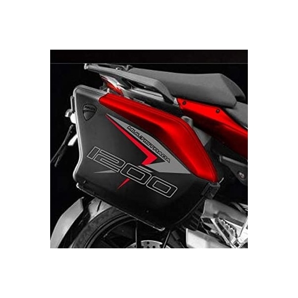 Ducati Multistrada 1200 2010-2014 pegatinas de equipaje de estilo Red Style