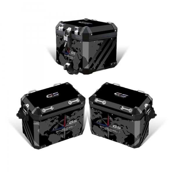 Kit adesivi valigie Alu 2° Modello compatibile con BMW R 1200 GS ADV WR Style VA2-FM-059