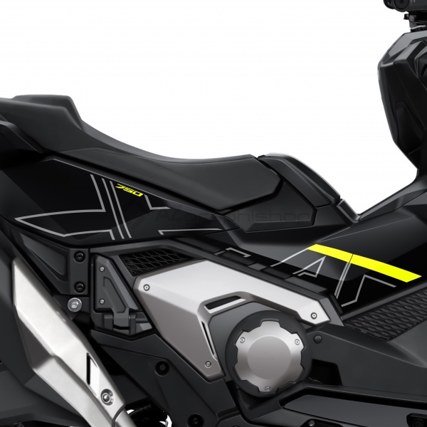 Verkleidungsaufkleber für Honda X-ADV 750 Ballistic Black 2024 On FS-G-XADV-750