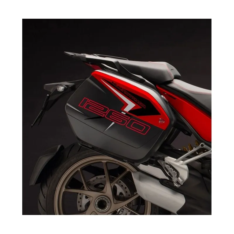 Adesivi Valige per Ducati Multistrada 1260 2018-2020 Ducati Red Style